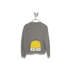 Bluza Przyczajony Homer Męska. Szare bluzy męskie Failfake, s, bez wzorów, bez kołnierzyka, bez rękawów, bez kaptura. Za 170,00 zł.