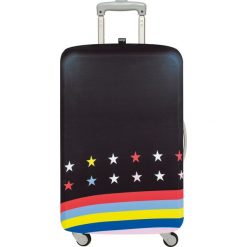 Pokrowiec na walizkę LOQI Travel Stars and Stripes. Czarne walizki LOQI, bez wzorów, z elastanu. Za 114,00 zł.