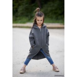 Płaszczobluza KIDS Ciemnoszara. Szare bluzy dziewczęce marki Pakamera, z elastanu. Za 219,00 zł.