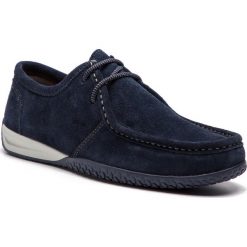 Mokasyny GEOX - U Derlick B U927AB 00022 C4002 Navy. Niebieskie mokasyny męskie Geox, ze skóry, eleganckie. Za 479,00 zł.