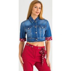 KATANA JEANSOWA liu jo. Kurtki damskie Liu Jo, l, bez wzorów, z jeansu, eleganckie, krótkie, bez kaptura. W wyprzedaży za 559,30 zł.