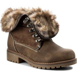 Buty zimowe damskie: Botki CLARA BARSON – WS722-24A Beżowy Ciemny