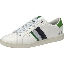 Skórzane sneakersy "Icon" w kolorze białym. Białe trampki męskie U.S. Polo Shoes, bez wzorów, na sznurówki. W wyprzedaży za 249,95 zł.