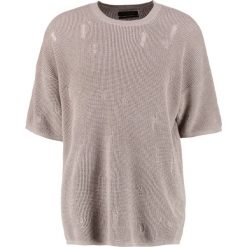 Koszulki polo: AllSaints FORRAM CREW OVERSIZED FIT Tshirt z nadrukiem putty grey marl