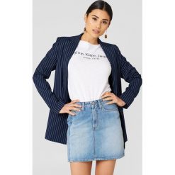 Calvin Klein Spódnica mini Vertical - Blue. Niebieskie spódniczki damskie Calvin Klein, bez wzorów, mini. W wyprzedaży za 202,47 zł.