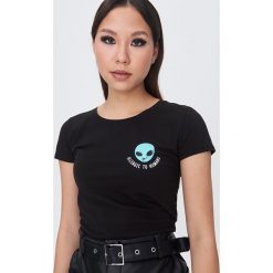 Koszulka alien - Czarny. Czarne koszulki damskie Sinsay, s. Za 19,99 zł.