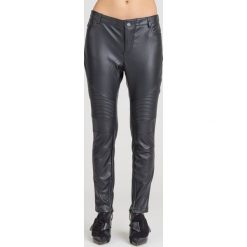 CZARNE SPODNIE MY TWIN TWINSET ZE SKÓRY EKOLOGICZNEJ. Czarne spodnie damskie Twinset, s, ze skóry ekologicznej. Za 269,50 zł.