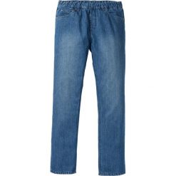 Dżinsy bez zamka w talii Regular Fit Straight bonprix niebieski "stone". Niebieskie jeansy męskie bonprix, m, bez wzorów, z jeansu. Za 79,99 zł.