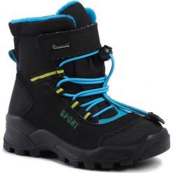 Śniegowce PRIMIGI - GORE-TEX 4396222 M Nero. Czarne śniegowce chłopięce Primigi, bez zapięcia, gore-tex. W wyprzedaży za 239,00 zł.