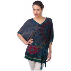 Swetry klasyczne damskie: Desigual Sweter Damski Saron S Niebieski
