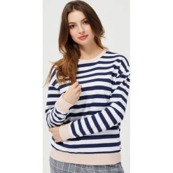 Bluza w stylu marynarskim. Bluzy damskie Moodo, l, bez wzorów, z bawełny, bez rękawów, bez kaptura. Za 59,99 zł.