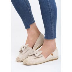 Beżowe Espadryle Little Talks. Brązowe espadryle damskie marki Born2be, bez wzorów, z materiału, bez obcasa, na obcasie. Za 79,99 zł.