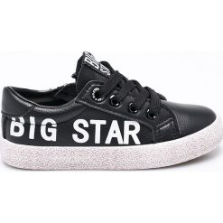 Big Star - Tenisówki dziecięce. Czarne buty dziewczęce sportowe marki BIG STAR, z gumy, na sznurówki. W wyprzedaży za 89,90 zł.