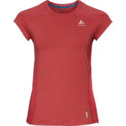 Koszulka sportowa "Ceramicool Pro" w kolorze czerwonym. Czerwone bluzki sportowe damskie Odlo Women, na lato, xl, z nadrukiem, ze skóry, z okrągłym kołnierzem, bez rękawów, bez kaptura. W wyprzedaży za 119,95 zł.