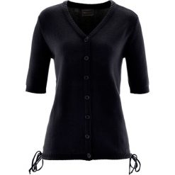 Kardigany damskie: Sweter rozpinany bonprix czarny