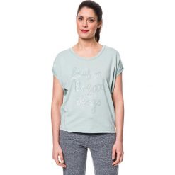 T-shirty damskie: Koszulka „Ziva” w kolorze turkusowym