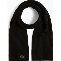 Calvin Klein - Szalik męski z dodatkiem kaszmiru, czarny. Czarne szaliki męskie Calvin Klein, z bawełny. Za 229,95 zł.