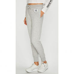 Calvin Klein Jeans - Spodnie. Szare proste jeansy damskie marki Calvin Klein Jeans, s, bez wzorów, z bawełny, casualowe. Za 359,90 zł.