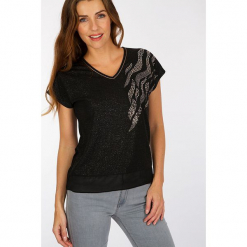 Koszulka "Mulan" w kolorze czarnym. Czarne t-shirty damskie Scottage. W wyprzedaży za 58,95 zł.