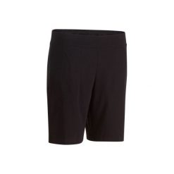 Spodenki Regular Gym & Pilates FIT+ 500 damskie. Czarne szorty damskie DOMYOS, xs, bez wzorów, z elastanu. Za 24,99 zł.