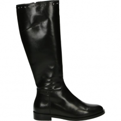 Kozaki - 19770 BUF BLA. Czarne buty zimowe damskie Venezia, ze skóry. Za 749,00 zł.