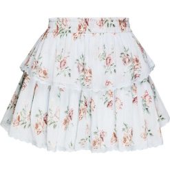 Spódniczka LOVESHACKFANCY RUFFLE. Niebieskie spódniczki damskie LoveShackFancy, z nadrukiem, z bawełny. Za 1220,00 zł.