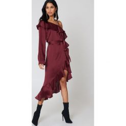 Długie sukienki: Hot & Delicious Sukienka maxi z odkrytym ramieniem - Red