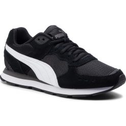 Sneakersy PUMA - Vista 369539 01 Puma Black/Puma White. Czarne półbuty damskie Puma, na co dzień, bez wzorów, ze skóry, bez obcasa, na płaskiej podeszwie, bez zapięcia. W wyprzedaży za 149,99 zł.