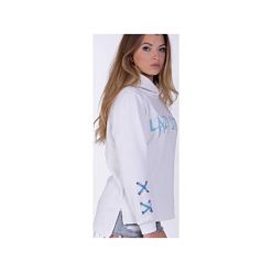 Lazy Star White Sweatshirt. Bluzy damskie Kingsize. Za 79,50 zł.