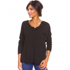 Sweter "Coco" w kolorze czarnym. Czarne swetry klasyczne damskie marki So Cachemire, s, z kaszmiru. W wyprzedaży za 165,95 zł.
