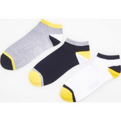Kapcie męskie: 3 pack stopek – Żółty