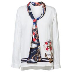 Desigual Bluzka Damska Blus Indira Xl Biała. Białe bluzki damskie marki Desigual, xl, bez wzorów, bez kołnierzyka, bez rękawów. Za 349,00 zł.