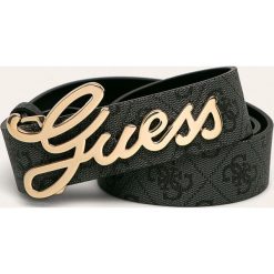 Guess Jeans - Pasek. Pomarańczowe paski damskie Guess Jeans, w paski, z jeansu. W wyprzedaży za 149,90 zł.