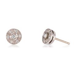 Kolczyki damskie: Piękne Kolczyki Białe Złoto - złoto białe 585, Brylant 0,28ct