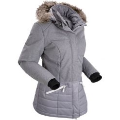 Kurtka pikowana outdoorowa bonprix szary melanż. Szare kurtki damskie bonprix, s, bez wzorów, bez kaptura. Za 159,99 zł.