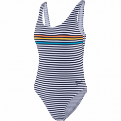 Speedo strój kąpielowy damski Deep U-Bk Hi Leg 1P AF 38 Navy. Niebieskie stroje kąpielowe damskie Speedo, bez wzorów, z tkaniny, sportowe. Za 205,00 zł.