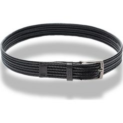 Czarny pleciony skórzany pasek Joop. Czarne paski męskie JOOP! Jeans, w paski, ze skóry. Za 449,00 zł.