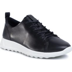 Sneakersy ECCO - Flexure Runner W 29230301001 Black. Czarne półbuty damskie ecco, na co dzień, bez wzorów, ze skóry, bez obcasa, bez zapięcia. Za 499,00 zł.