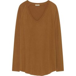 Koszulka w kolorze brązowym. Pomarańczowe t-shirty damskie American Vintage, s, z wełny, z długim rękawem. W wyprzedaży za 108,95 zł.