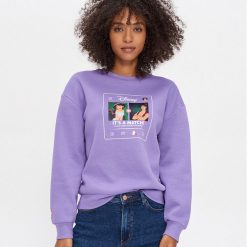 Bluza z nadrukiem Disney - Fioletowy. Fioletowe bluzy damskie House, s, z nadrukiem. Za 79,99 zł.