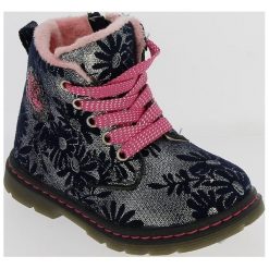 V+J Buty Zimowe Za Kostkę Dziewczęce 22 Niebieski. Niebieskie buty dziewczęce zimowe V+J, za kostkę, na sznurówki. Za 130,00 zł.