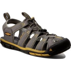 Sandały KEEN - Clearwater Cnx 1009036 Gargoyle/Super Lemon. Szare sandały męskie Keen, ze skóry ekologicznej, bez zapięcia. Za 409,95 zł.