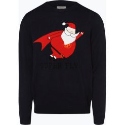 Jack & Jones - Sweter męski – Jorsnowman, niebieski. Niebieskie swetry męskie Jack & Jones, s, bez wzorów, bez kołnierzyka, bez kaptura. Za 129,95 zł.