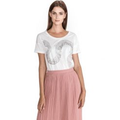 Just Cavalli Koszulka Biały. Białe koszulki damskie Just Cavalli, l, z aplikacjami, z elastanu, bez kołnierzyka. Za 1281,95 zł.