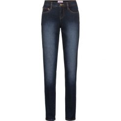 Dżinsy "authentik-stretch" wyszczuplające CLASSIC bonprix ciemnoniebieski. Czarne jeansy damskie marki bonprix, z denimu. Za 109,99 zł.