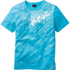 T-shirty męskie z nadrukiem: T-shirt Slim Fit bonprix turkusowy