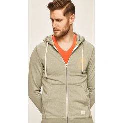 Jack & Jones - Bluza. Białe bluzy męskie Jack & Jones, s, z nadrukiem, z elastanu, z kapturem, bez rękawów, z kapturem. Za 169,90 zł.