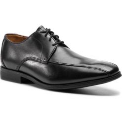 Półbuty CLARKS - Gilman Mode 261292327 Black Leather. Czarne buty wizytowe męskie marki Clarks, ze skóry, bez zapięcia. Za 389,00 zł.