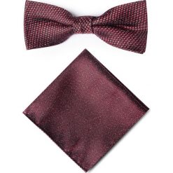 Mucha jedwabna MUA0003216. Czerwone muszki męskie Giacomo Conti, bez wzorów, z jedwabiu, eleganckie. Za 129,00 zł.