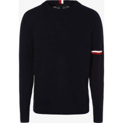 Tommy Hilfiger - Sweter męski, niebieski. Niebieskie swetry męskie TOMMY HILFIGER, xl, bez wzorów, bez kołnierzyka, bez kaptura. Za 579,95 zł.